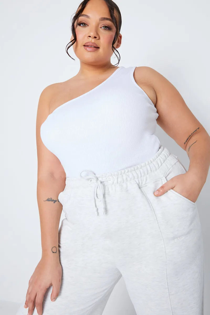 Ribbed One Shoulder Vest|In The Style Outlet