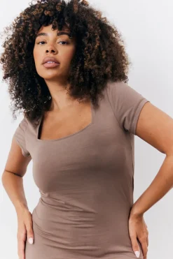 Sculpting Cap Sleeve Maxi Dress|Fits Outlet