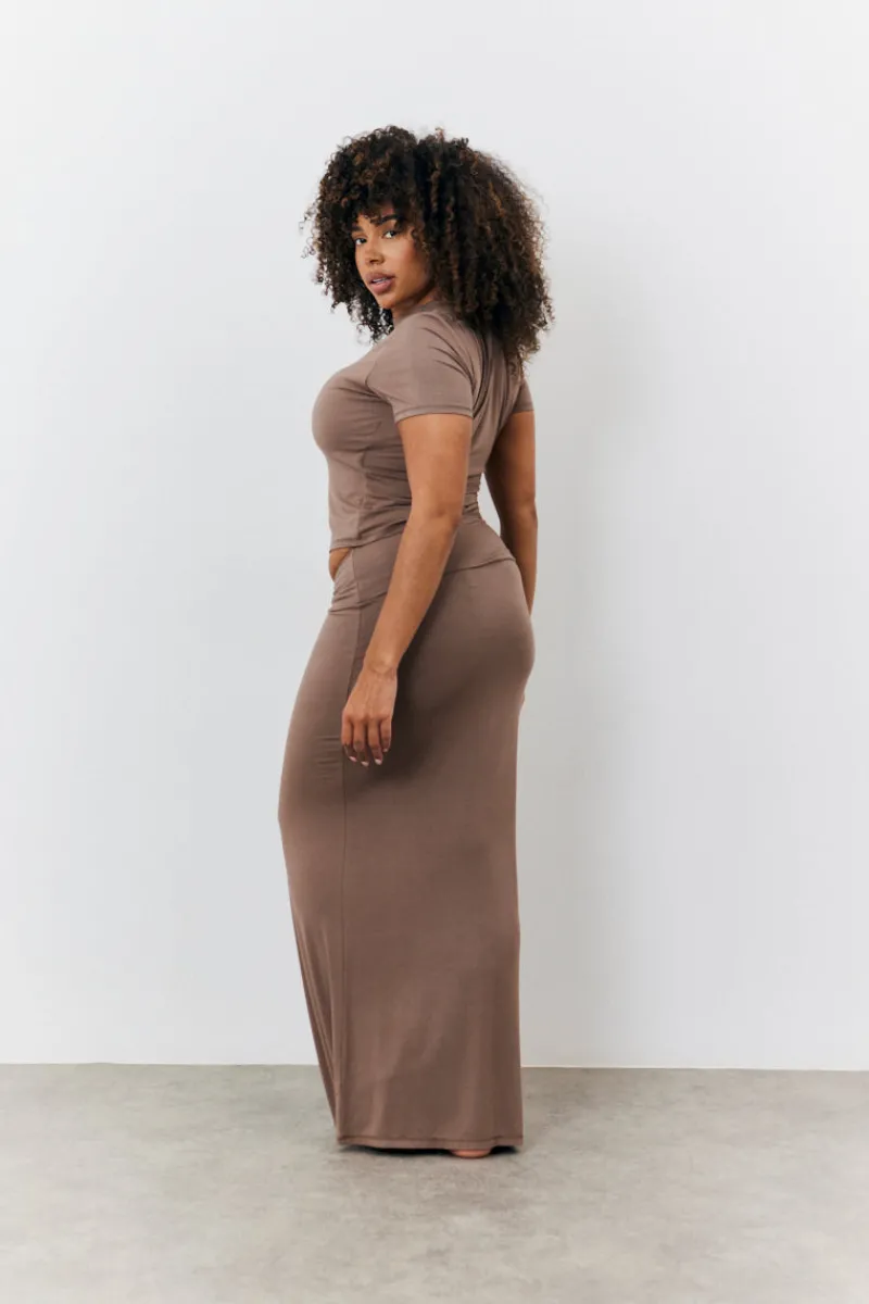 Sculpting Short Sleeve Crew Neck T-Shirt|Fits Clearance
