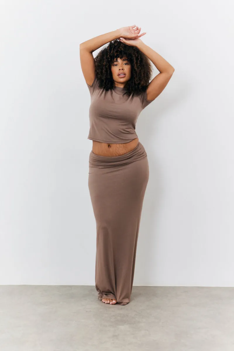 Sculpting Short Sleeve Crew Neck T-Shirt|Fits Clearance