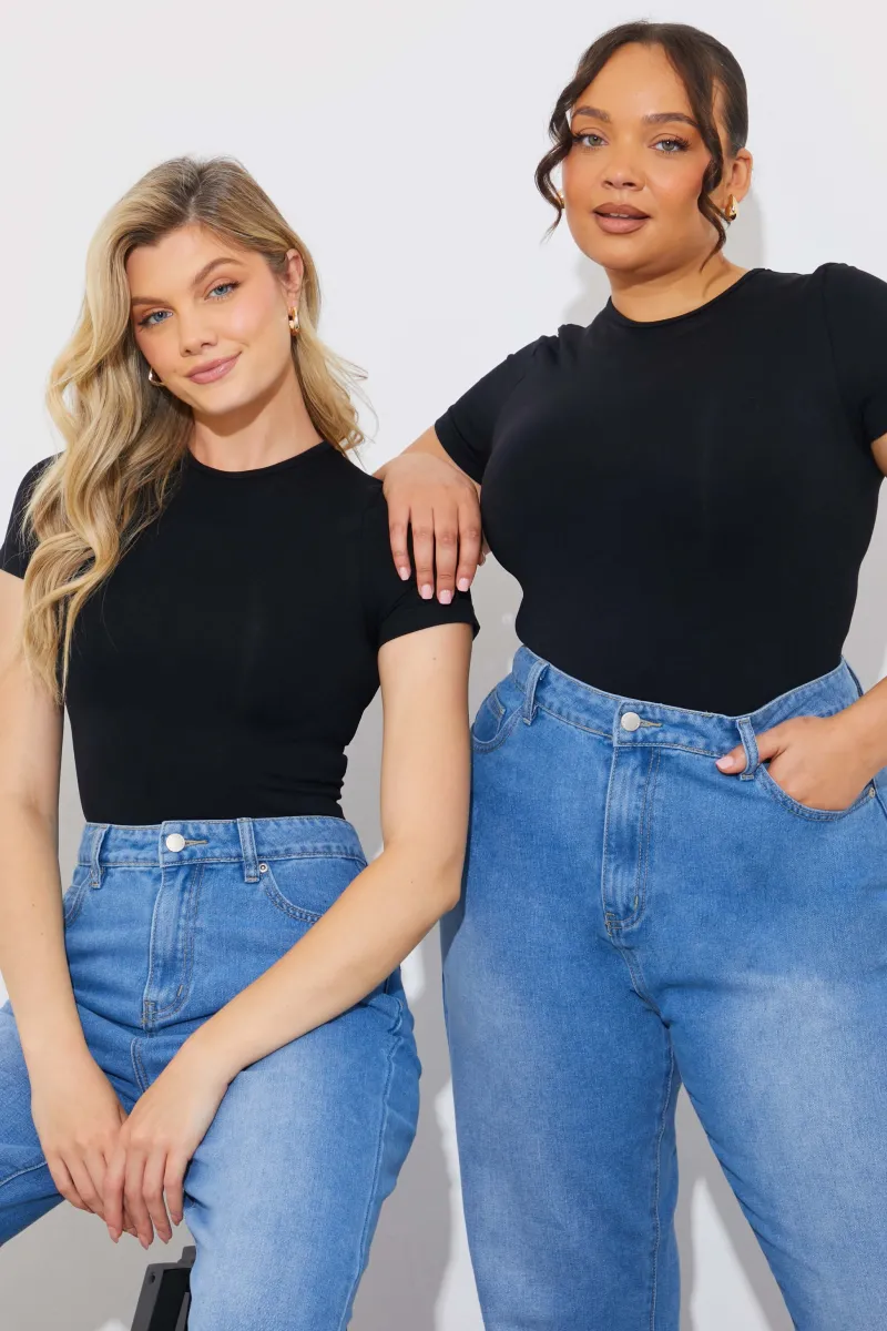 Seamless Crew Neck Snatched Shapewear Bodysuit|In The Style Outlet