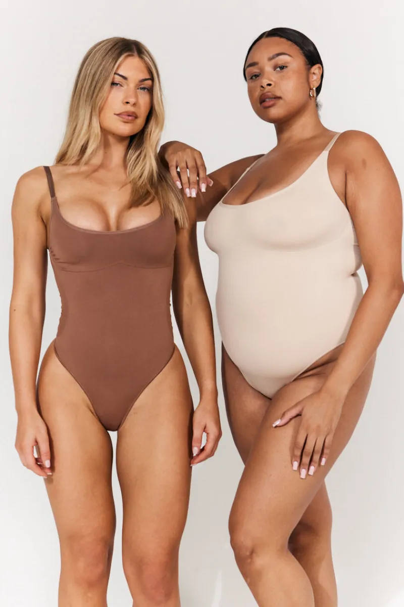 Seamless Strappy Snatched Shapewear Bodysuit|In The Style Online