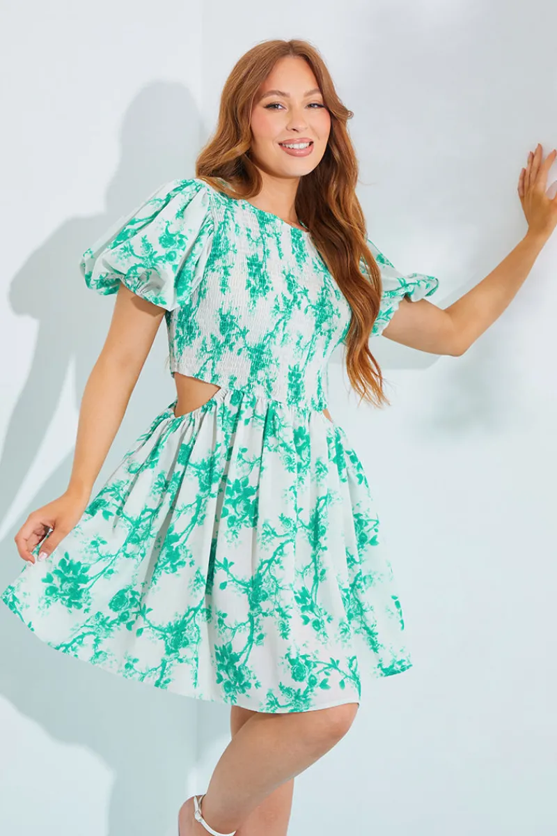 Shirred Bust Mini Dress|In The Style Best