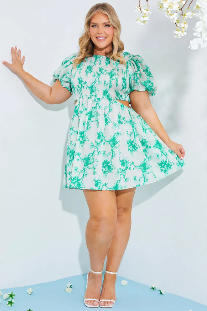 Shirred Bust Mini Dress|In The Style Best