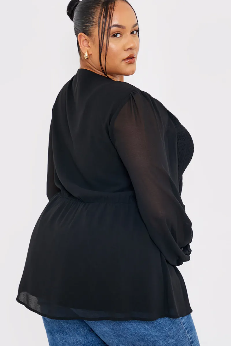 Shirred Bust Smock Top|In the Style New
