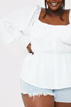 Shirred Button Down Blouse|In the Style New