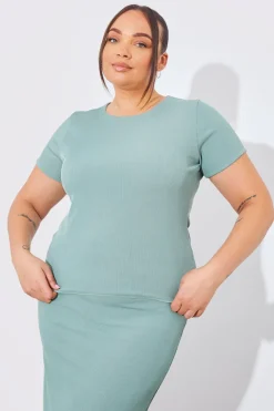 Short Sleeve Stripe Reversible Co-Ord Top|In The Style Best
