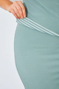 Short Sleeve Stripe Reversible Co-Ord Top|In The Style Best
