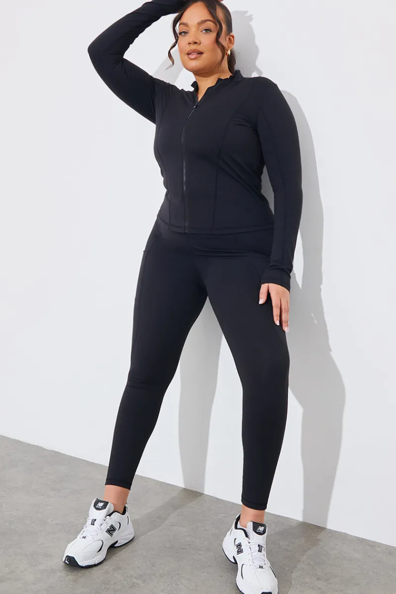 Soft Touch Seam Detail Leggings|In The Style New