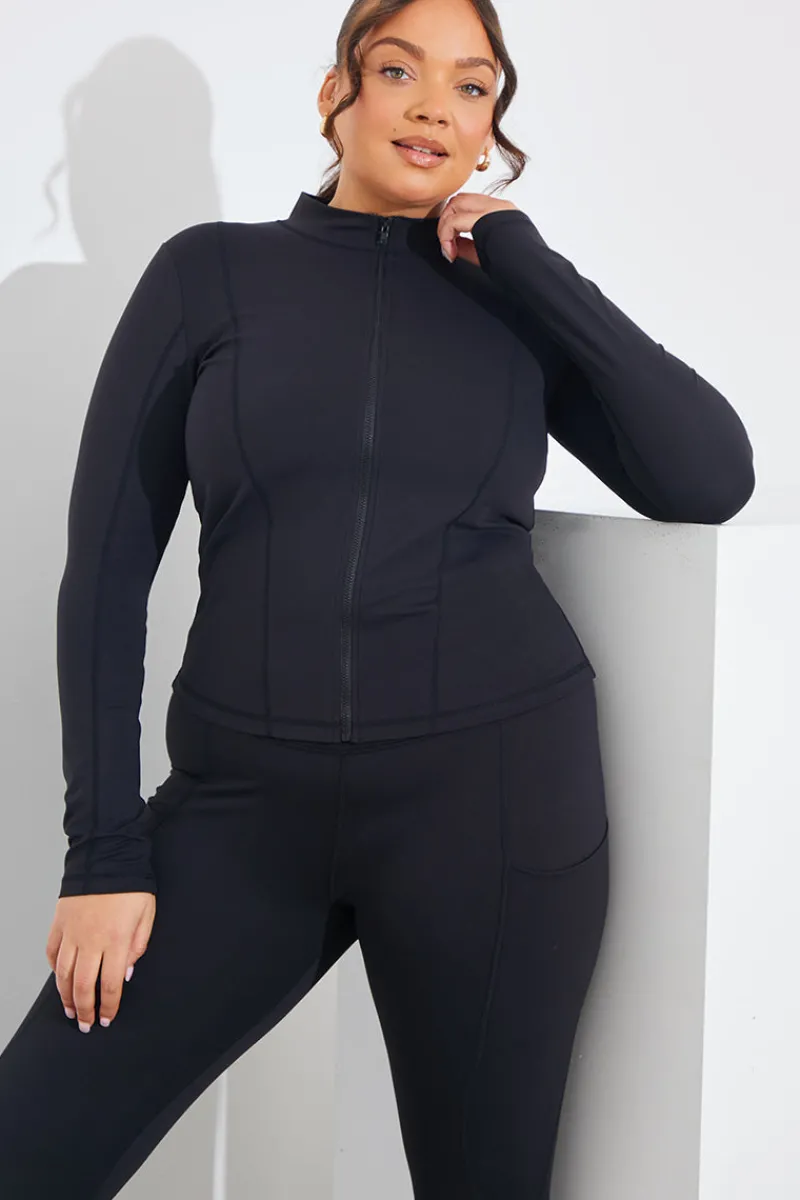 Soft Touch Zip Through Jacket|In the Style New