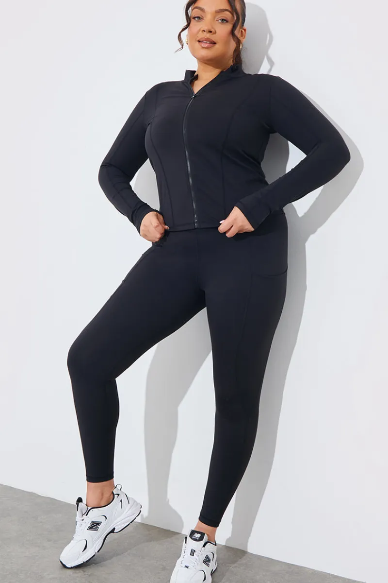 Soft Touch Zip Through Jacket|In the Style New