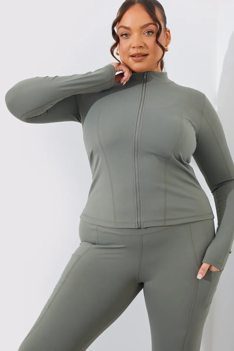 Soft Touch Zip Through Jacket|In the Style New