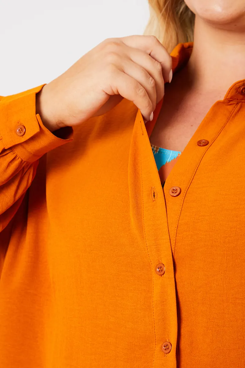 Textured Button Up Co-Ord Beach Shirt|In the Style Sale