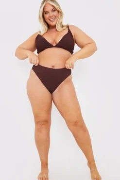 Textured High Waist Control Bikini Bottom|Billie Faiers Outlet