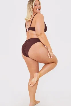 Textured High Waist Control Bikini Bottom|Billie Faiers Outlet