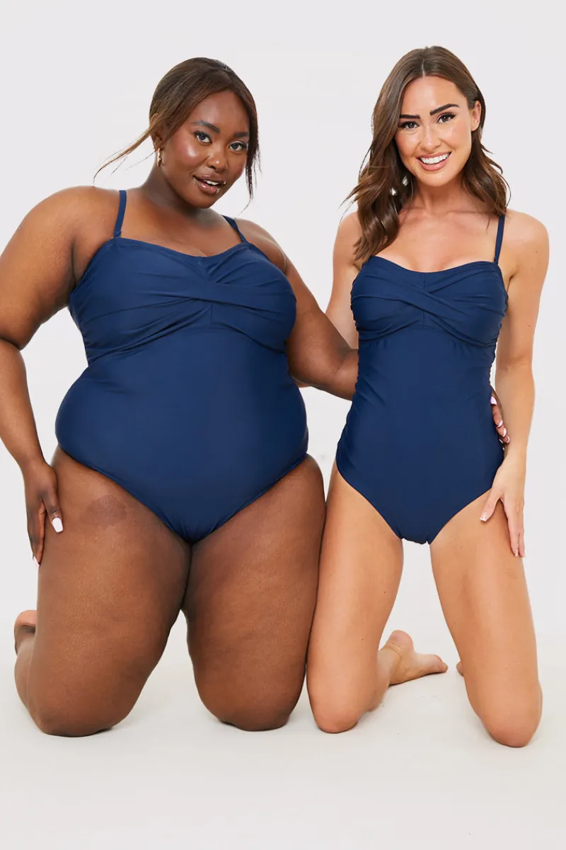 Twist Bust Swimsuit|In the Style Online