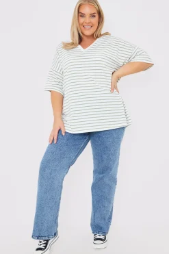 V Neck Oversized T-Shirt|In the Style Hot