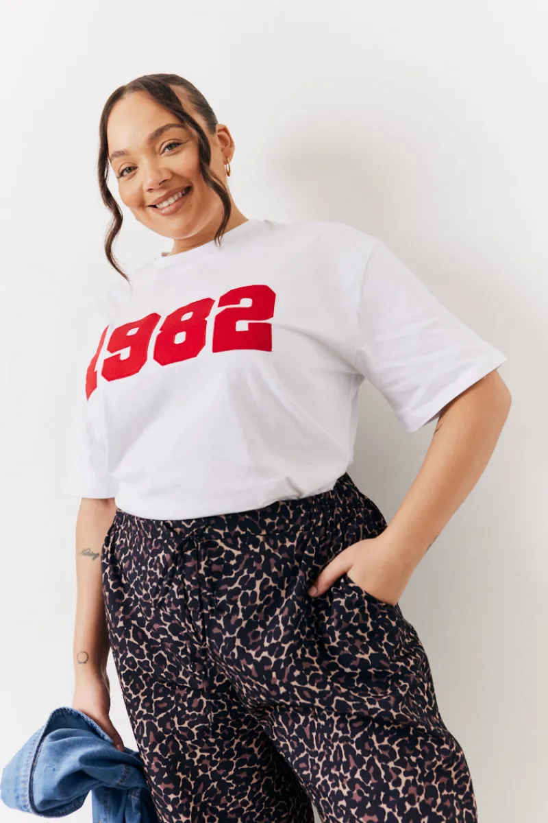 1982 Slogan T-Shirt|In The Style Clearance