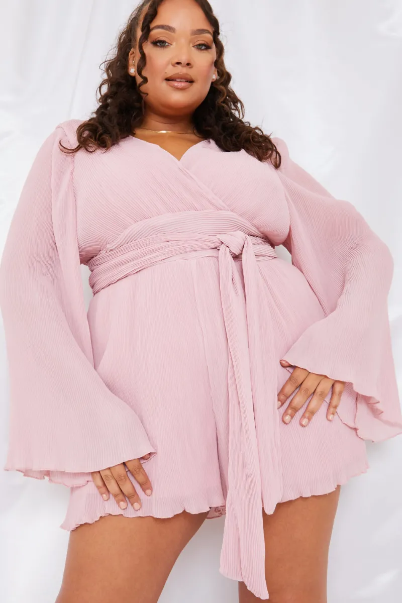 Wrap Belted Playsuit|In the Style Discount
