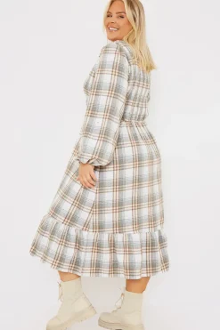 Wrap Front Midi Dress|In the Style Clearance