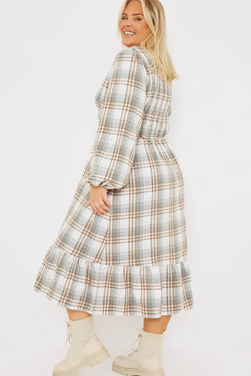 Wrap Front Midi Dress|In the Style Clearance
