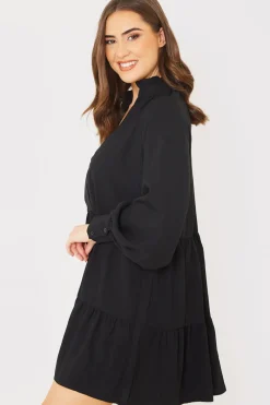 Wrap Front Smock Dress|In the Style Best
