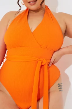 Wrap Tie Front Swimsuit|In The Style Clearance