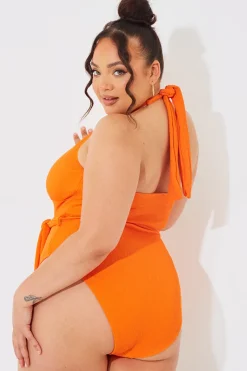 Wrap Tie Front Swimsuit|In The Style Clearance