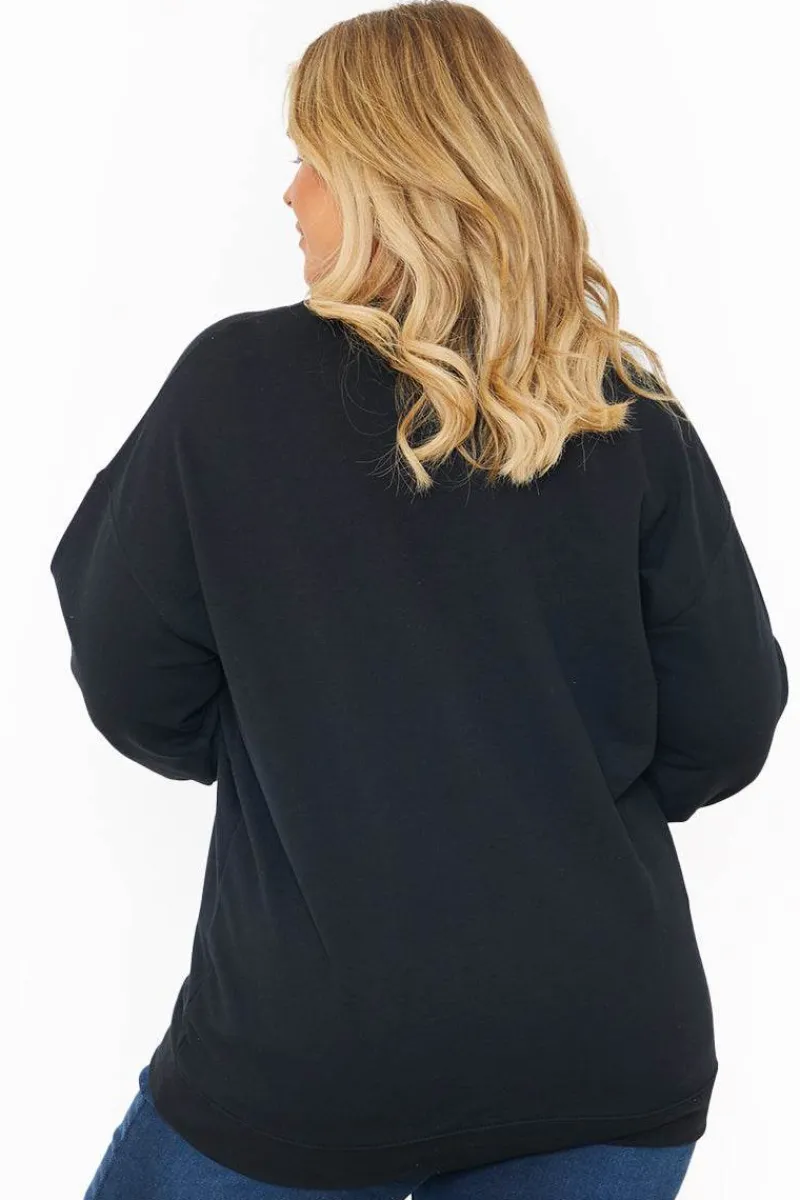YES, AND?' PRINTED SWEATSHIRT|In The Style